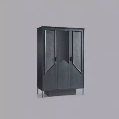 Wardrobe Closet Furniture Bedroom Cabinets Wood Loft Interior Black