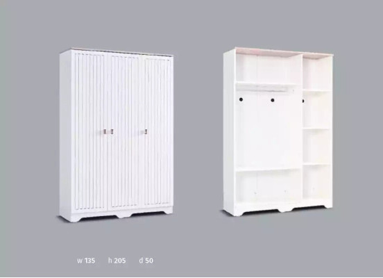 Wardrobe white wood cabinets bedroom furniture design children's room furniture