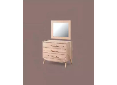 Brown dresser in the bedroom brown made of wood with drawers furniture
