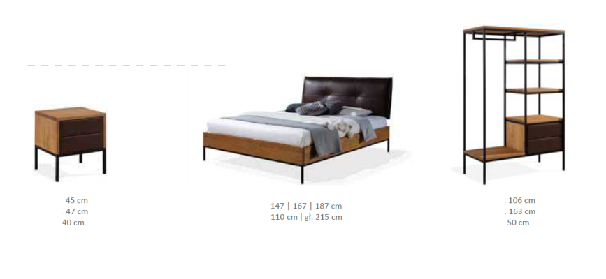 Bed wood loft designer beds upholstered leather fabric textile hotel 140 160 180 x 200
