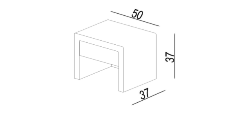 Nightstand, nightstands, night table, side table, free color choice, standard