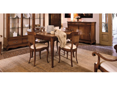 Designer chairs reclining 4x wood baroque chair set classic upholstered suite