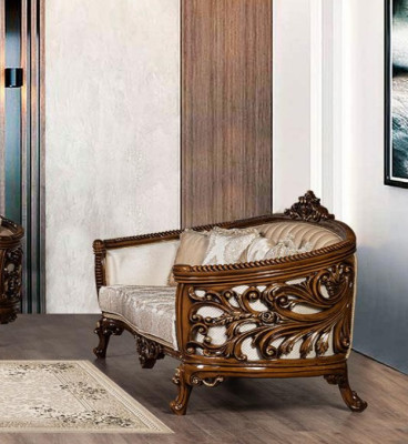 Three-seater sofa 3 seats classic furniture sofas fabric style baroque rococo luxury new