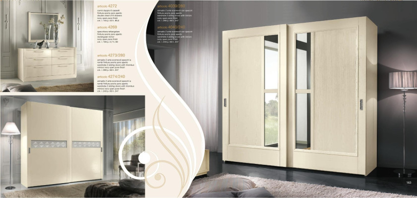 Italian cabinets wardrobe luxury cabinet sliding doors design wood modern