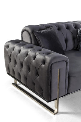 Designer Living Room Set Sofa Suite 3+3+1 Seater Furniture Suites 3-piece.