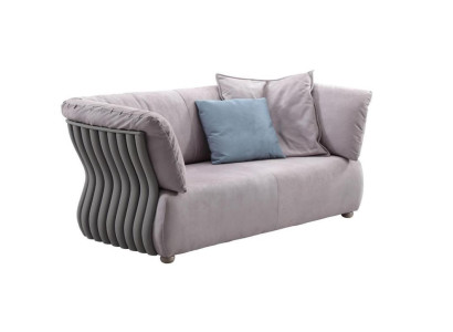 Sofa 2-seater designer sofa couch upholstery sofas couches fabric textile new