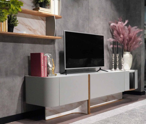 Living Room Set Luxury Wall Unit TV Stand Sideboard New Wall Shelf