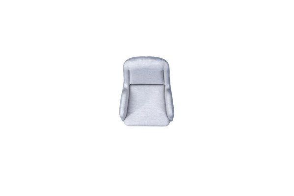 Designer gray armchair luxury 1-seater upholstered armchair textile upholstered armchair