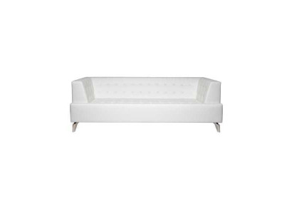 White two-seater luxury sofa modern 2-seater club sofa lounge couch new