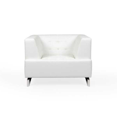 White armchair TV recliner lounge single-seater living room club recliner