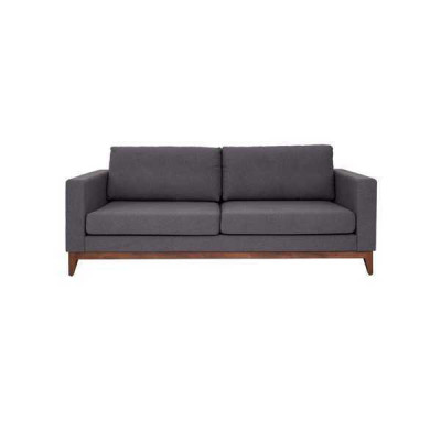 Gray two-seater designer 2-seater couch living room fabric upholstered sofa
