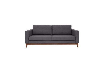 Gray two-seater designer 2-seater couch living room fabric upholstered sofa