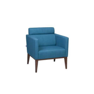 Blue recliner living room 1-seater upholstered couch luxury club chair