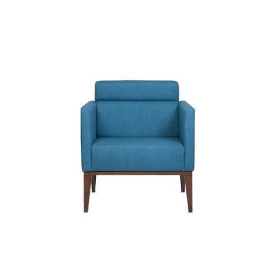 Blue recliner living room 1-seater upholstered couch luxury club chair