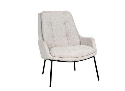 Designer upholstered chair, gray armchair, luxury armchair, textile single-seater