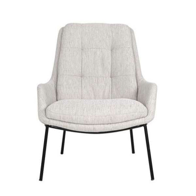 Designer upholstered chair, gray armchair, luxury armchair, textile single-seater