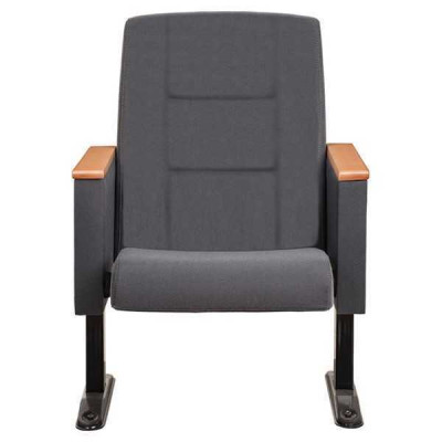 Gray Art Deco Armchair Luxury Single-Seater Theater Armchair Single Seater Textile