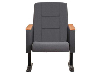 Gray Art Deco Armchair Luxury Single-Seater Theater Armchair Single Seater Textile