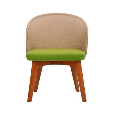 Two-tone dining chair Modern design Luxury wooden chair Single-seater