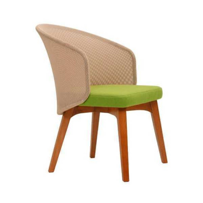 Two-tone dining chair Modern design Luxury wooden chair Single-seater