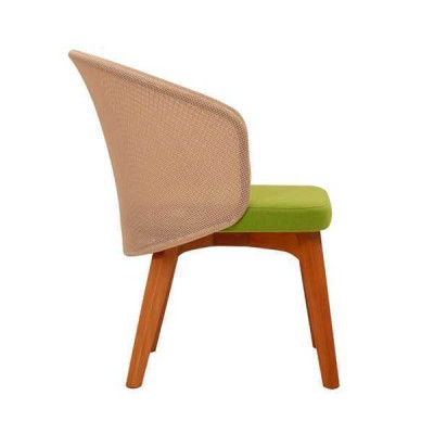 Two-tone dining chair Modern design Luxury wooden chair Single-seater