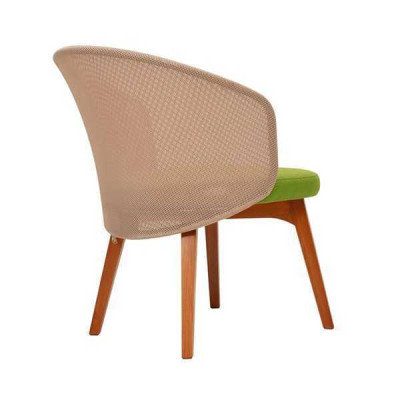 Two-tone dining chair Modern design Luxury wooden chair Single-seater
