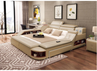 Multifunction Bed Modern Hotel Beds Double Bed USB Sound 180x200