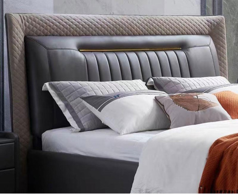 Modern bed beds modern luxury leather bed hotel bed double bed new