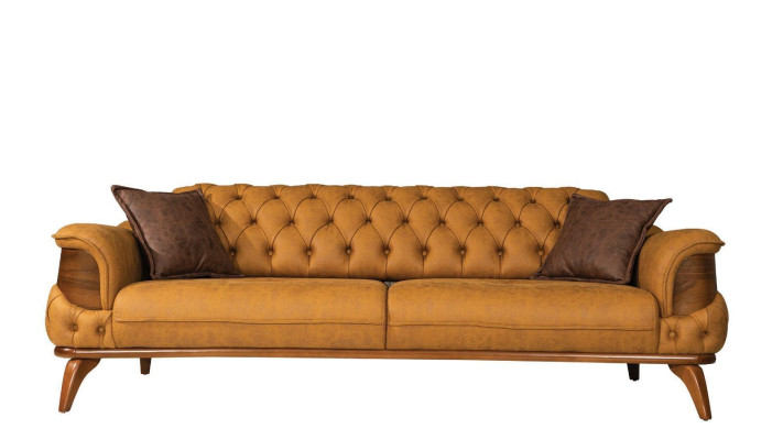 Chesterfield Seating Group Luxury Sofa Set Three-Seater Armchair 3-Piece