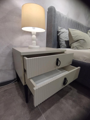 Bedroom bedside table luxury 2x nightstands elegant nightstands 2x
