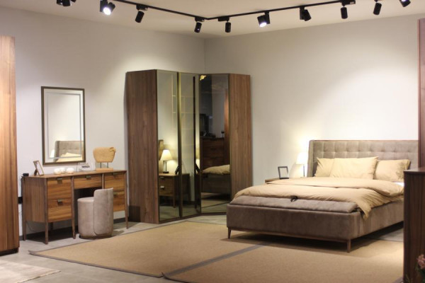 Bedroom set bed + 2x bedside tables dresser wardrobe luxury set new