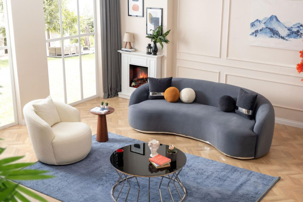 Designer living room set 2-piece sofa set 3+1 seater couches