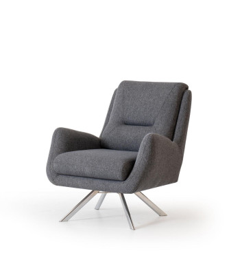 Modern armchair luxury furniture in living room lounge club designer gray interior