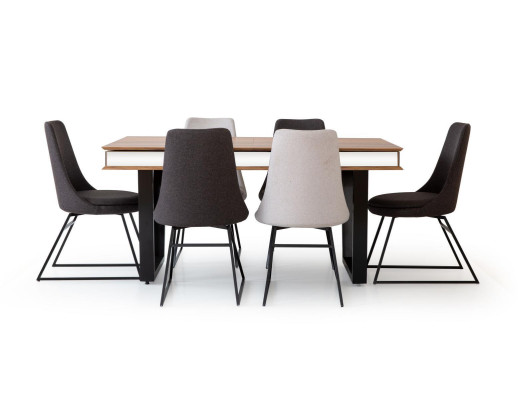 Dining room set dining suite dining table table 6x armchairs chair chairs 7-piece set
