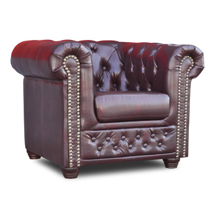 Chesterfield Armchair TV Couch 1-Seater Sofa Fabric Textile Couches Upholstery