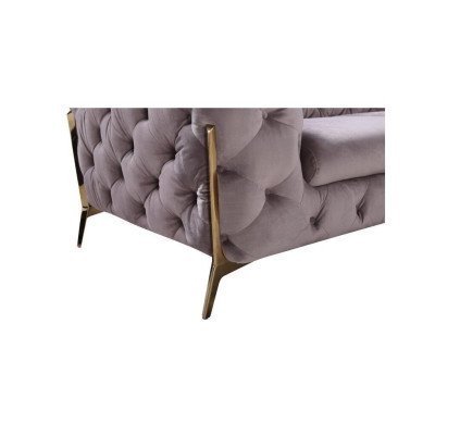 Design Chesterfield Sofa 2-seater Couch Upholstery Fabric Sofas Velvet New Two-seater