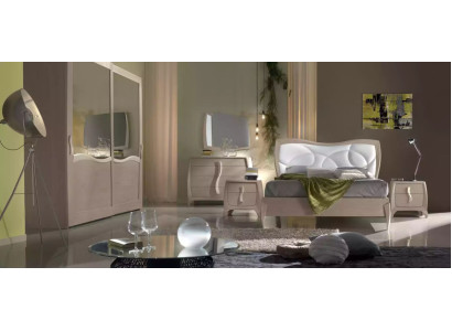 Bed 2x Nightstands 6-piece Bedroom Set Design Modern Luxury Furniture New