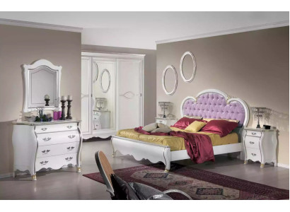 Classic bedroom set bed frame 2x nightstands dresser furniture