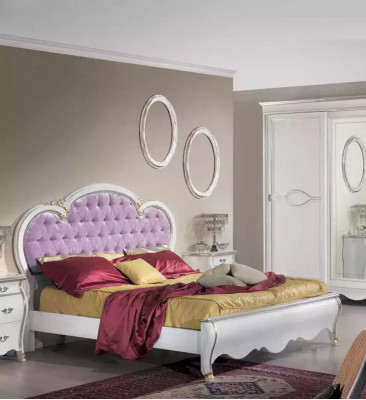 Classic bedroom set bed frame 2x nightstands dresser furniture