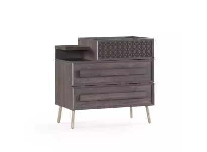 Chest cupboard wood dressers bedroom sideboard design gray luxury