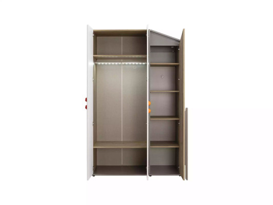Modern wardrobe wooden cabinet furniture wood 3-door design white
