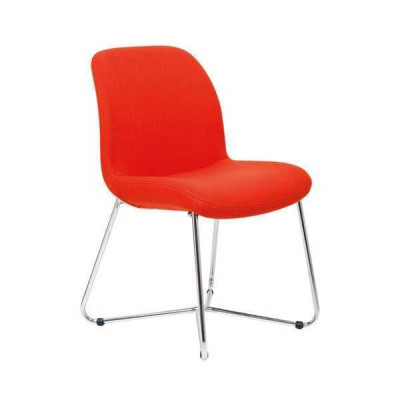 Luxury orange design upholstered chairs office furniture new textile furniture