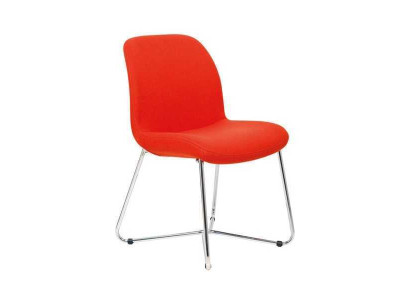 Luxury orange design upholstered chairs office furniture new textile furniture