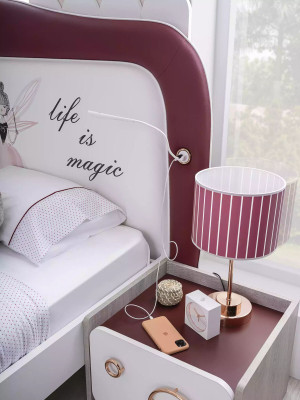 Children's furniture luxury children's room set bed desk shelf 4-piece