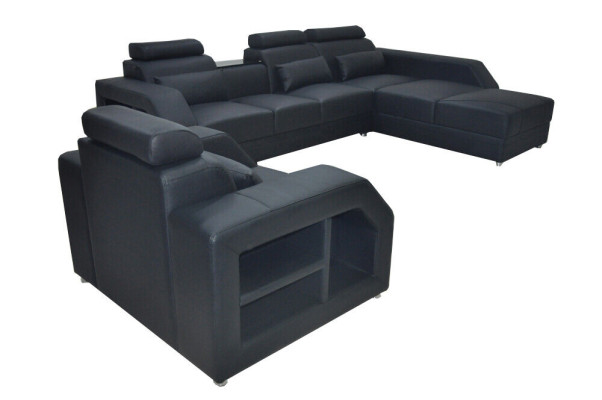 Design corner sofa couch upholstery suite automatic recline function sofa new leather