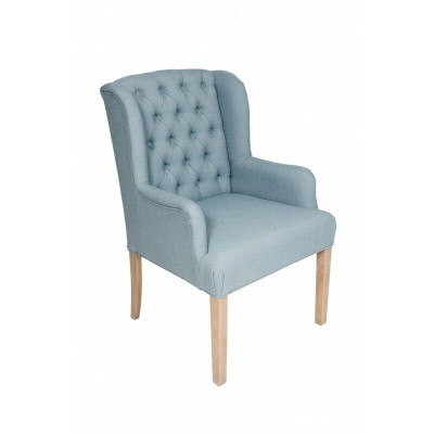 Blue Chesterfield Chair Hotel Furniture Seat Upholstered Chair Armchair