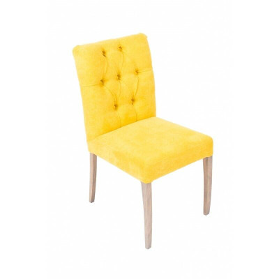 Designer yellow chairs Chesterfield set chair x2-set