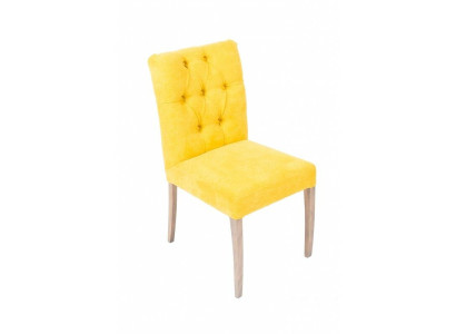 Designer yellow chairs Chesterfield set chair x2-set