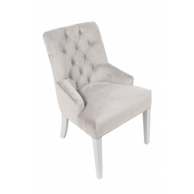 Chesterfield chairs with knocker, noble upholstery, hotel design chair, set of 2.