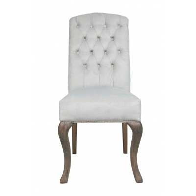 Chesterfield x4 Upholstered Chairs Designer Set Textile Chairs Luxurious Set of 4